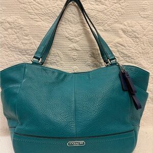 Coach Park Leather Carry Tote Bag